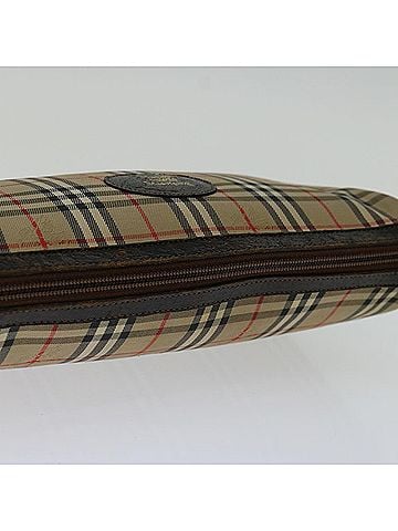 Burberry Nova Check Beige Canvas Clutch Bag (view 2)