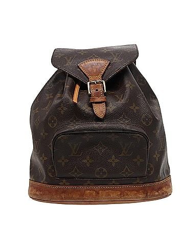 Louis Vuitton Montsouris Mm Brown Canvas Backpack Bag (view 1)