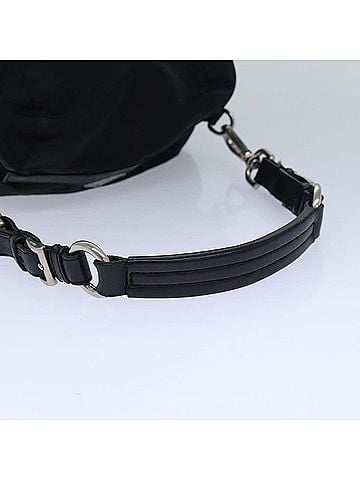 Prada Tessuto Black Synthetic Backpack Bag (view 2)