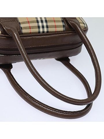 Burberry Nova Check Beige Canvas Handbag (view 2)