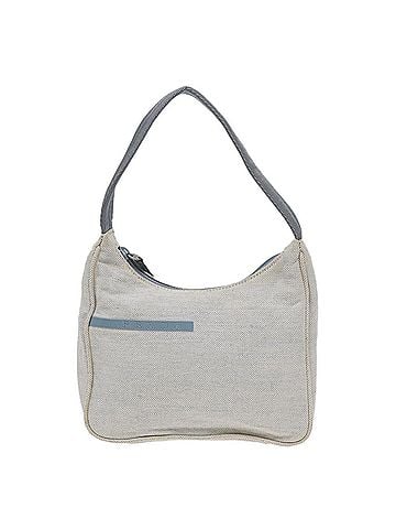 Prada Re-Edition Grey Canvas Clutch Bag (view 1)