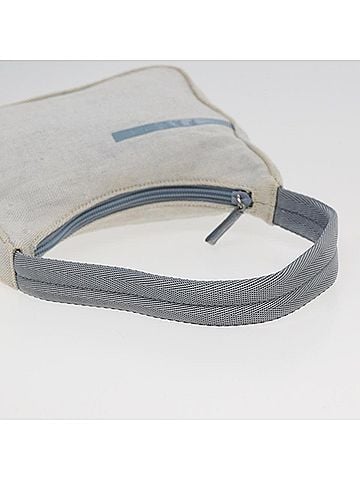 Prada Re-Edition Grey Canvas Clutch Bag (view 2)