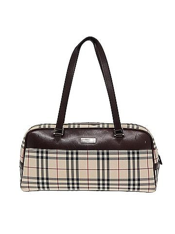 Burberry Nova Check Beige Synthetic Handbag (view 1)