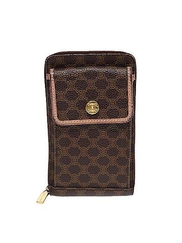 Céline Macadam Brown Canvas Wallet (view 1)