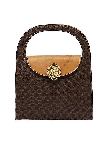 Céline Macadam Brown Canvas Handbag (view 1)