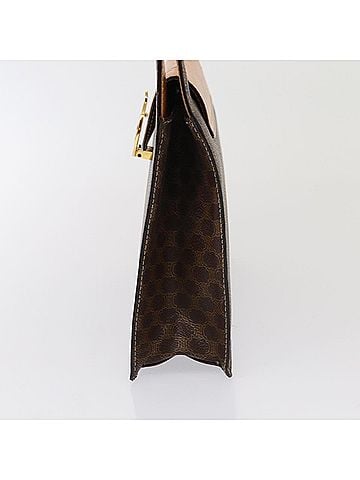 Céline Macadam Brown Canvas Handbag (view 2)