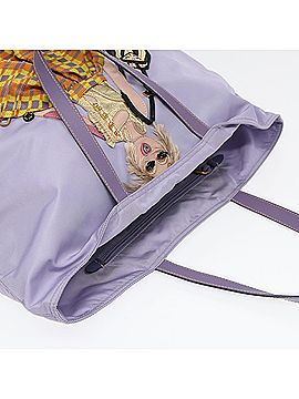 Prada Tessuto Purple Synthetic Tote Bag (view 2)