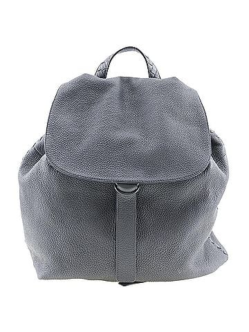 Bottega Veneta Intrecciato Grey Leather Backpack Bag (view 1)