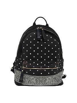 MCM Visetos Black Canvas Backpack Bag (view 1)