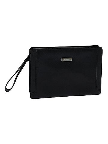 Burberry Black Leather Clutch Bag (view 1)