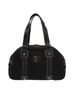 Burberry 100% Canvas Solid Black Black Canvas Handbag One size - photo 1