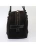 Burberry 100% Canvas Solid Black Black Canvas Handbag One size - photo 4