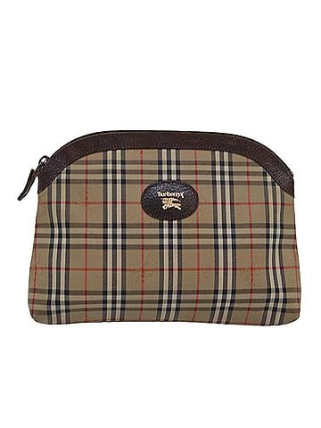 Burberry Nova Check Beige Canvas Clutch Bag (view 1)