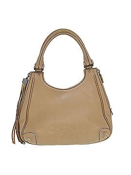 Chanel Hobo Beige Leather Handbag (view 1)