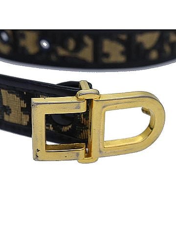 Dior Navy Canvas Belt (view 2)