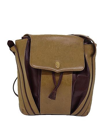 Cartier Must De  Beige Leather Shoulder Bag (view 1)