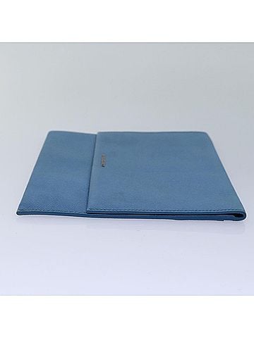 Burberry Blue Leather Clutch Bag (view 2)