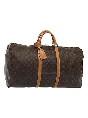 Louis Vuitton Keepall 60 Brown Canvas Travel Bag (view 1)
