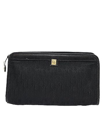 Dior Trotter Black Canvas Clutch Bag (view 1)