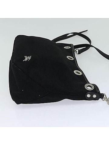 Burberry Nova Check Black Canvas Shoulder Bag (view 2)