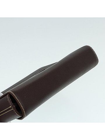 Burberry Brown Leather Clutch Bag (view 2)