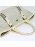 Burberry 100% Canvas Solid Tan Blue Label Beige Canvas Tote Bag One size - photo 2