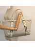 Burberry 100% Canvas Solid Tan Blue Label Beige Canvas Tote Bag One size - photo 7