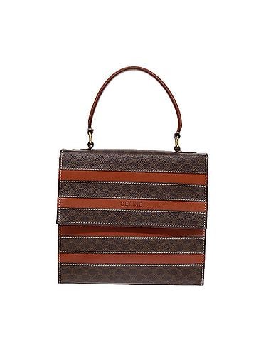 Céline Macadam Brown Canvas Handbag (view 1)