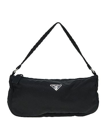 Prada Tessuto Black Synthetic Clutch Bag (view 1)