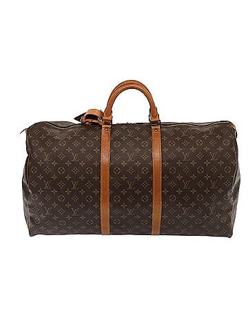 Louis Vuitton Keepall 60 Brown Canvas Travel Bag (view 1)