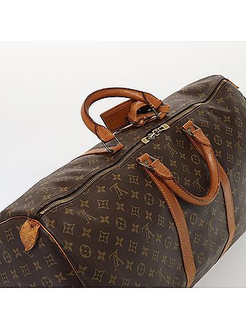 Louis Vuitton Keepall 60 Brown Canvas Travel Bag (view 2)