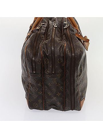 Louis Vuitton Boston Brown Canvas Travel Bag (view 2)