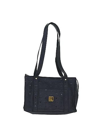 MCM Visetos Black Canvas Shoulder Bag (view 1)