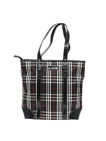 Burberry Nova Check Black Canvas Shoulder Bag (view 1)
