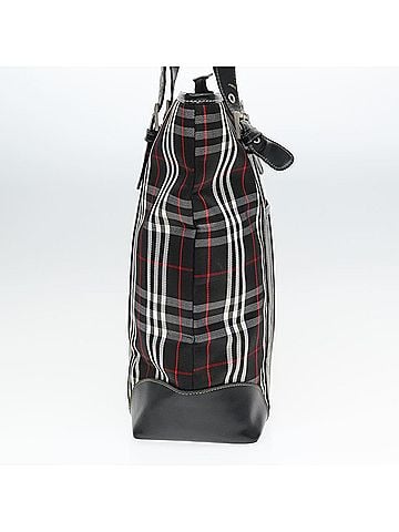 Burberry Nova Check Black Canvas Shoulder Bag (view 2)