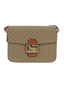 Céline Horse Carriage Beige Canvas Shoulder Bag (view 1)