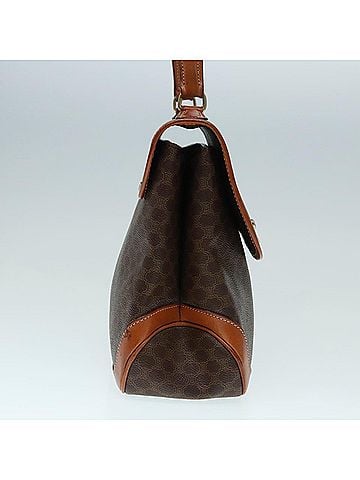 Céline Macadam Brown Canvas Handbag (view 2)
