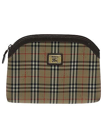 Burberry Nova Check Beige Canvas Clutch Bag (view 1)
