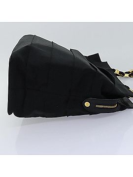 Salvatore Ferragamo Black Canvas Tote Bag (view 2)