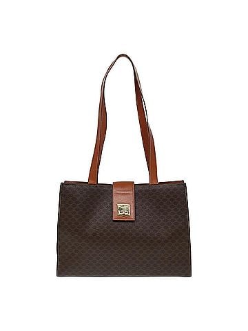 Céline Macadam Brown Canvas Tote Bag (view 1)