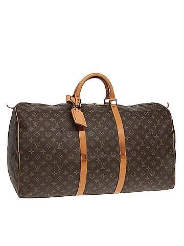 Louis Vuitton Keepall 60 Brown Canvas Travel Bag (view 1)
