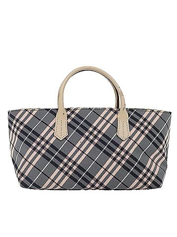 Burberry Nova Check Grey Synthetic Handbag (view 1)