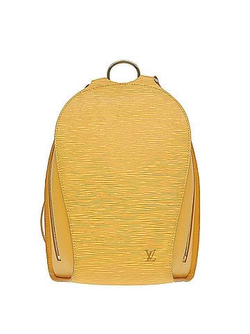 Louis Vuitton Mabillon Yellow Leather Backpack Bag (view 1)