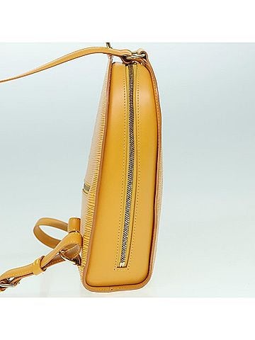 Louis Vuitton Mabillon Yellow Leather Backpack Bag (view 2)