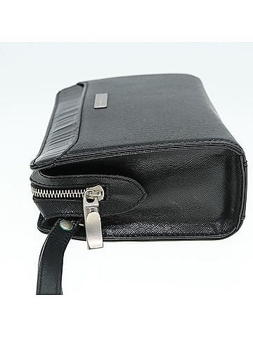 Burberry Black Leather Clutch Bag (view 2)