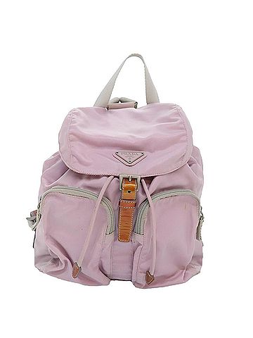 Prada Re-Nylon Pink Synthetic Backpack Bag (view 1)