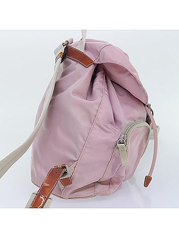 Prada Re-Nylon Pink Synthetic Backpack Bag (view 2)