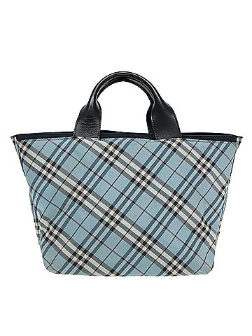 Burberry Nova Check Blue Synthetic Handbag (view 1)