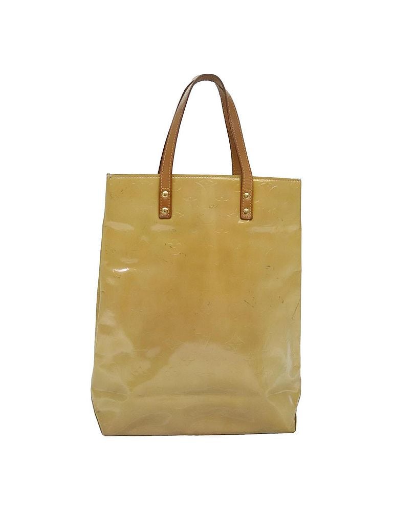 Louis Vuitton 100% Patent Leather Solid Tan Reade Beige Patent Leather Tote Bag One size - photo 1