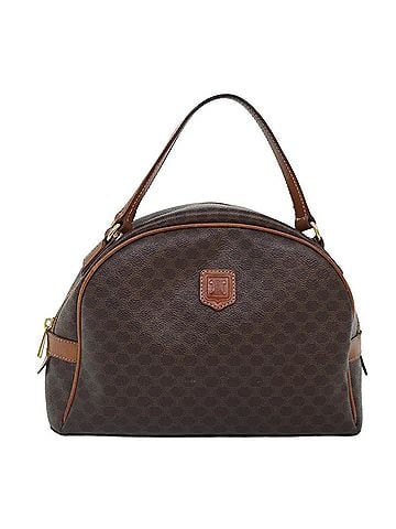 Céline Macadam Brown Canvas Handbag (view 1)